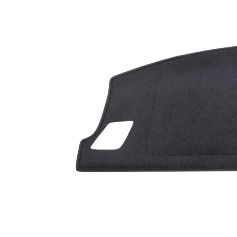 Black dash mat material with white background