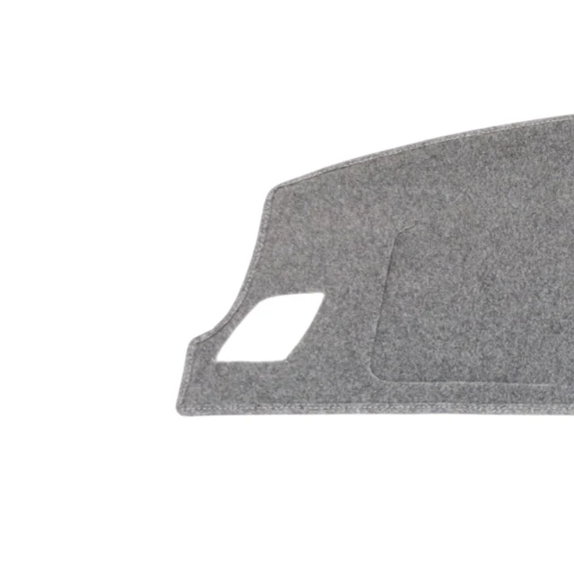 grey dash mat material with white background